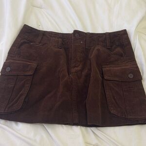 brown corduroy skirt